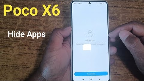 How to hide apps poco X6 5g mobile | hidden apps missing miui 14