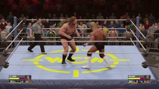 WWE 2K16. WCW. Lex Luger VS The Giant. Starrcade 96