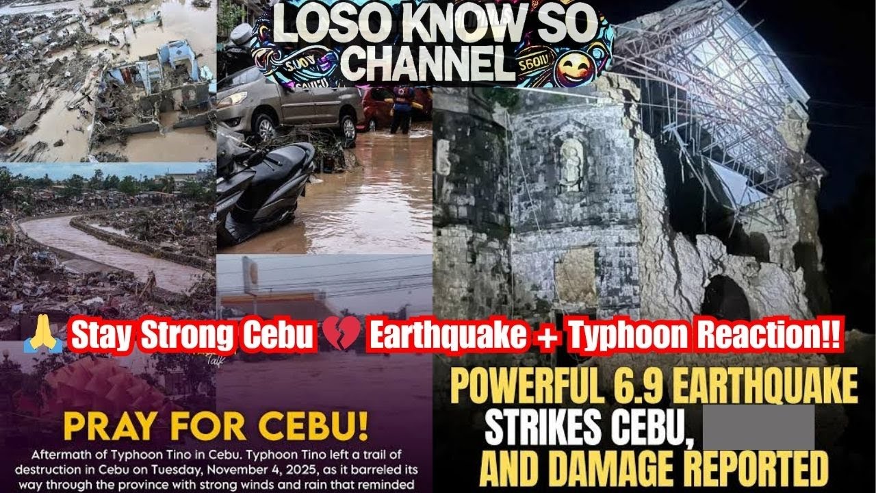 Cebu Hit by Earthquake & Typhoon Tino | My Reaction & Message to Everyone in the Philippines 🇵🇭