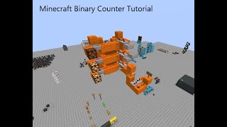 Simple, fast Minecraft Redstone Binary Counter tutorial