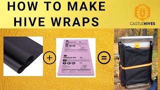 #beekeeping Making Hive Wraps, Final step in Winter Preparation ! !