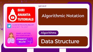 Algorithmic Notation #datastructureandalgorithm #computerengineering   #datastructures
