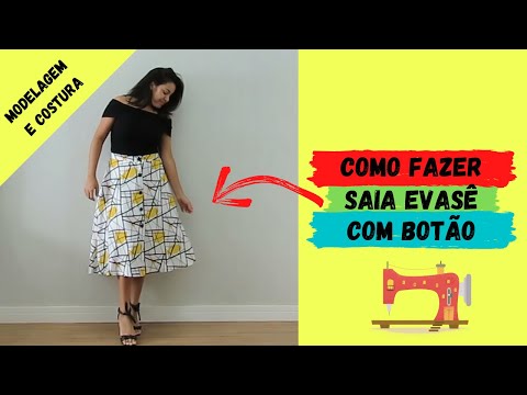 SAIA EVASÊ MIDI COM BOTÃO