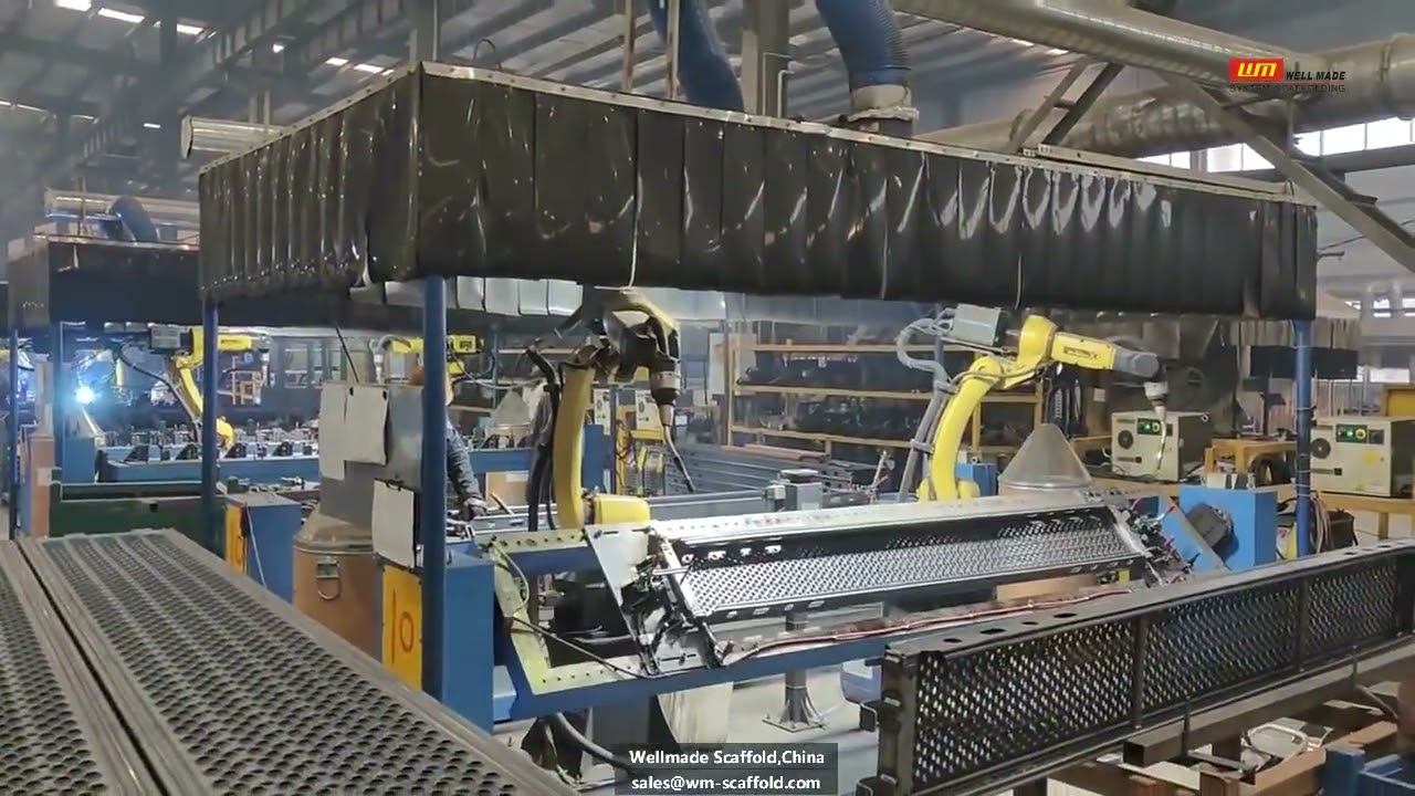 Steel Platform Robot Manufacturing  -  Wellmade - EN12810 European Std Ringlock Scaffold Deck Planks