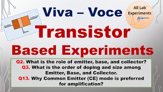 Transistor | Viva Voce | Practical File
