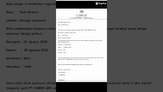 contoh surat perjalanan dinas