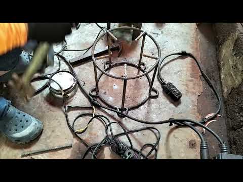 D.I.Y HOW TO MAKE CHARCOAL KALAN DE USED OIL CIRCLE FRAME STEP BY STEP TUTORIAL