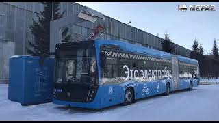 Первый в России электробус-гармошка