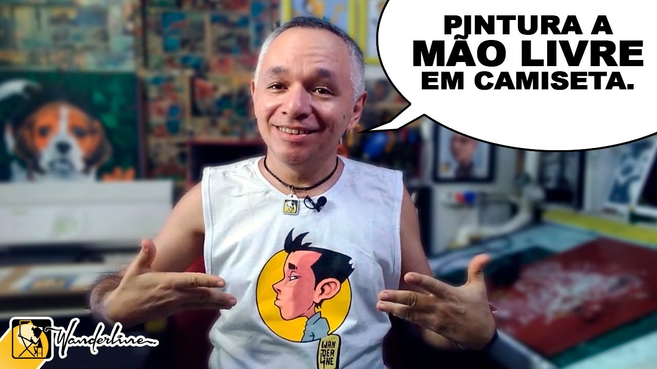 como pintar a mão livre em camiseta