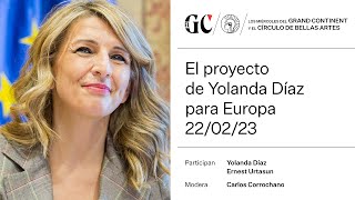 Yolanda Díaz en Los miércoles del Grand Continent y el Círculo de Bellas Artes