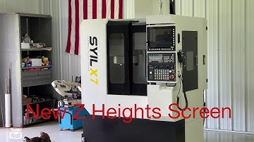 X7 + Syntec 22MA new Z setter screen and tool change menu.