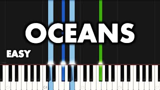 Oceans (Spirit Lead Me) | EASY PIANO TUTORIAL by Synthly