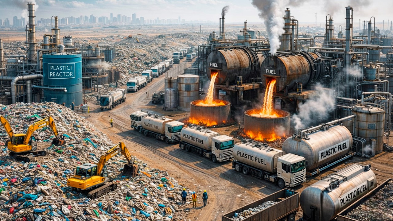 Come I Rifiuti Plastici Diventano Carburante In Una Fabbrica Gigante