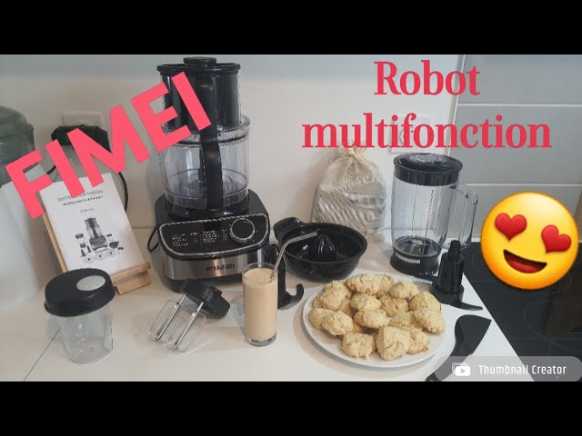 Robot Culinaire Multifonction FIMEI 1300W – Hachoir 3,5L, Mixeur 1,5L, 3 Vitesses + Pulse, Accessoires Complets, Sans BPA