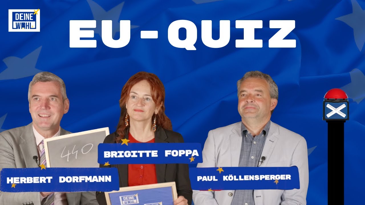 EU-Quiz mit Herbert Dorfmann, Brigitte Foppa und Paul Köllensperger | EU-Wahl 2024