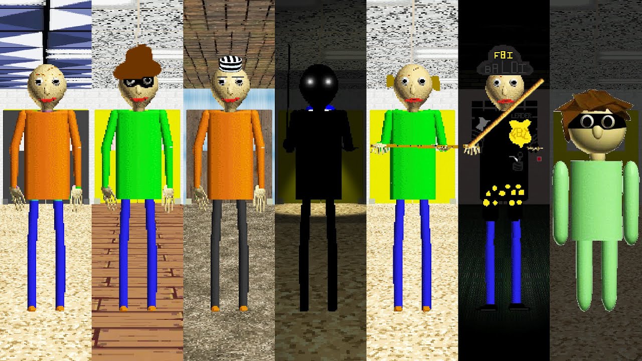 Everyone is Baldi's 7 Horror Mods - ALL PERFECT! #1 