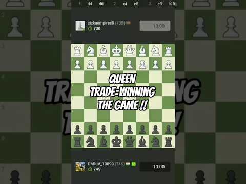 Trading the Queen Leads to Winning!!!! (92% Game accuracy)#chess #chesscom #queen