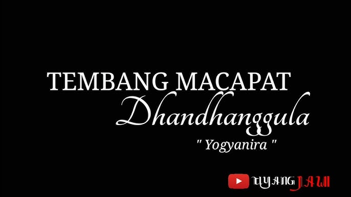 Tembang Macapat Dhandhanggula Youtube