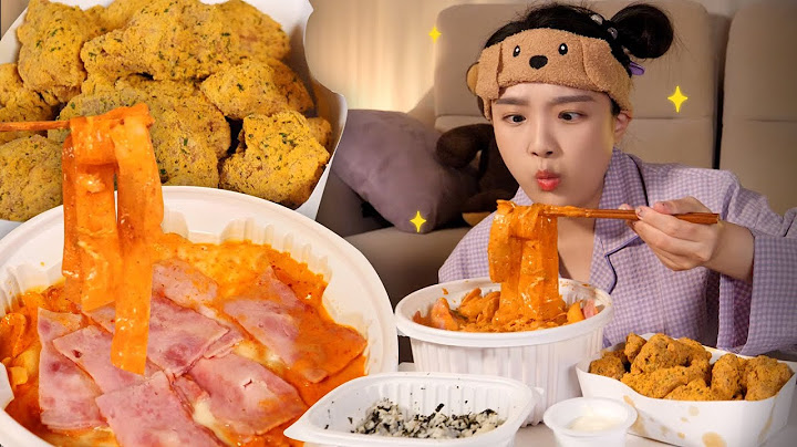 돌아온 달밤의나도🌝✨뿌링클치킨과 로제엽떡! 백신 맞았으니까 먹고싶은 거 다 먹자 REALSOUND MUKBANG | Bburinkel Chichken, Tteokbokki :D