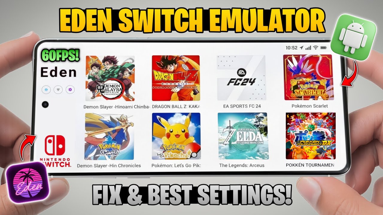 Eden Emulator Android 2026 😱 60FPS Gameplay! Best Settings + All Errors FIXED 📱