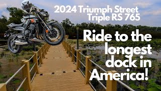 2024 Triumph Street Triple RS 765 Ride To The Longest Dock In America by Oh Hey It's Billy 280 views 11 months ago 14 minutes, 15 seconds