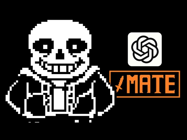 Undertale but an AI re-wrote it (BEATING SANS) 