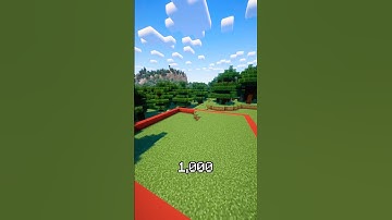1000 Subscribers = 1000 Blocks 🥳 Part 8 #shorts #minecraft #experiment