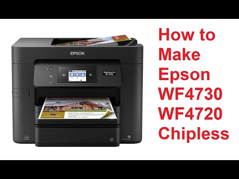 video How to install Chipless Firmware into the Epson Workforce Pro WF 4730 4720 for Sublimation Printing