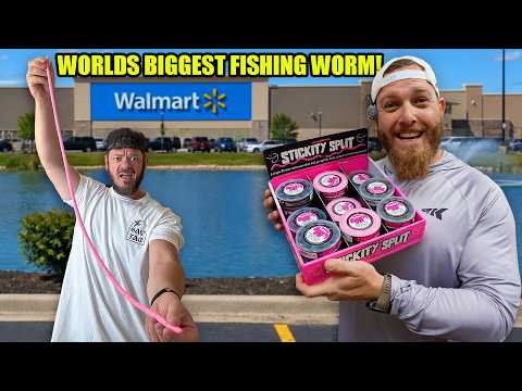 World's BIGGEST Fishing Worm Challenge!