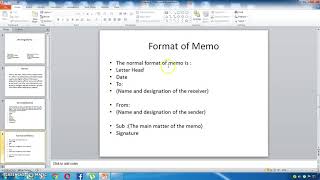 memo writing