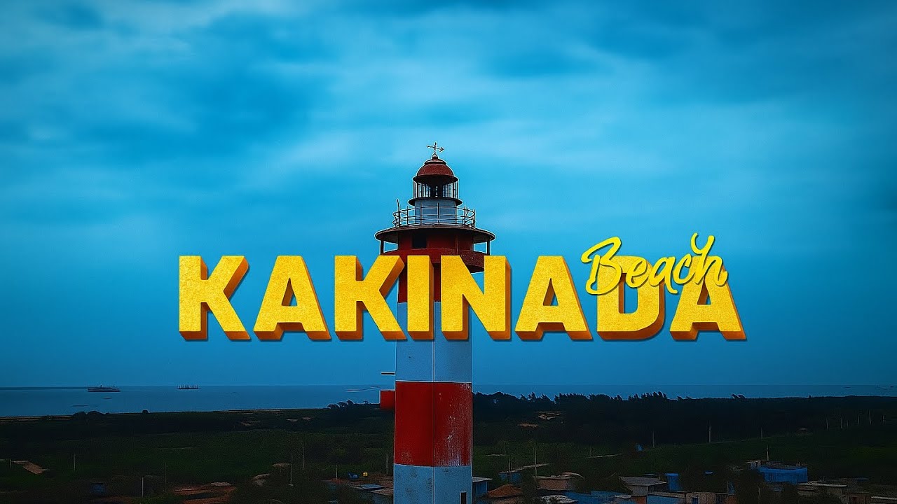 📍Kakinada Beach – Coastal Beauty of Andhra Pradesh Drone View Sunset Vibes Beach Waves Wind & Wonder