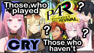 Calli, Niko, Koyori, Roberu and Fuma reacting to Persona 4 Revival trailer【Holopro EngSub】