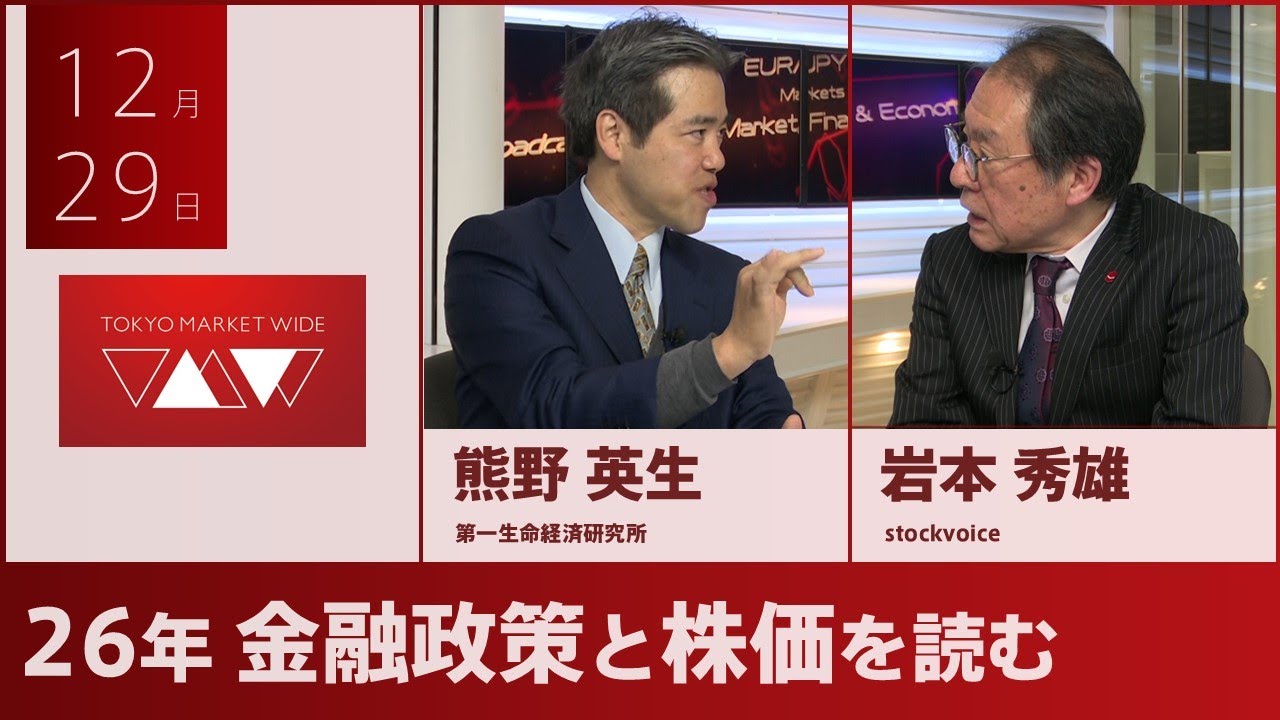 2026 Monetary Policy and Stock Prices [Guest] December 29th: Hideo