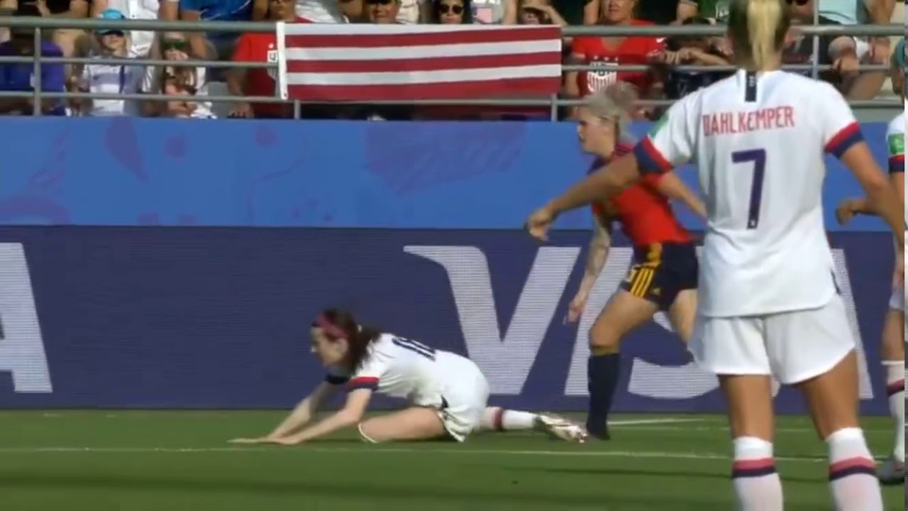 USA vs Spain Women’s World Cup 2019 Penalty Call against Spain YouTube