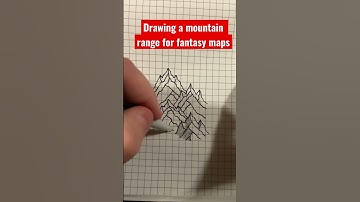 Here’s how to draw mountains for a fantasy map #shorts #shortsvideo #art #drawing