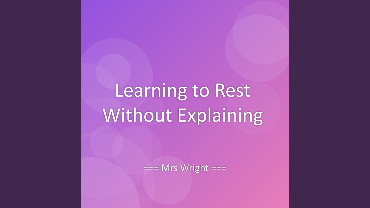 Learning to Rest Without Explaining