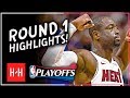 Last NBA Game? Dwyane Wade Full ROUND 1 Highlights vs Philadelphia 76ers | All GAMES - 2018 Playoffs