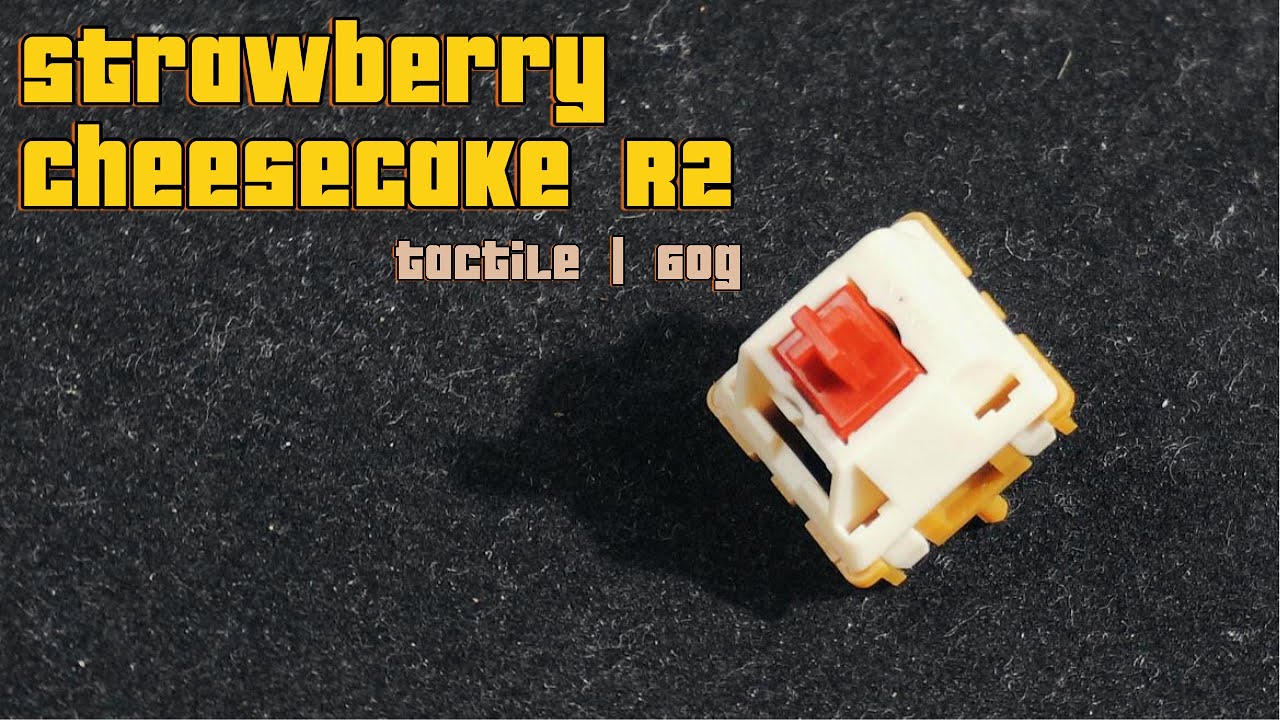 Bsun Strawberry Cheesecake R2 | Tactile | Typing test with GMK | DCS | KKB | EPBT