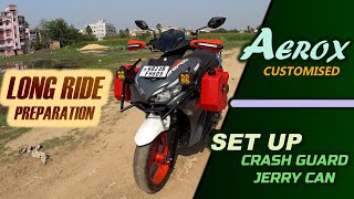 Yamaha Aerox Crash Guard & Jerry Can Set up | Wellington Bike Market | Long ride @FINALDESTINATION1