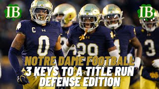 Three Keys For The Notre Dame Defense To Make A Title Run Noticias
