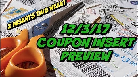12/3/17 COUPON INSERT PREVIEW | 2 INSERTS THIS WEEK