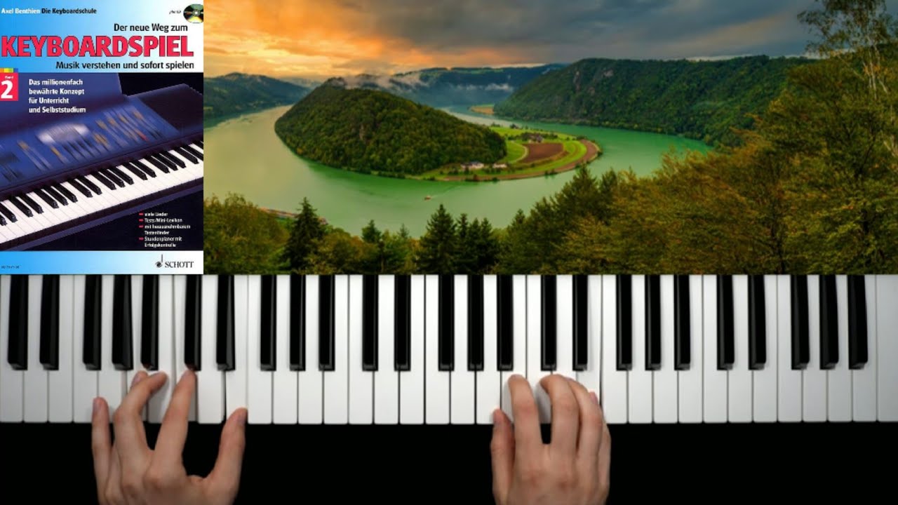 DONAULIED Deutsches Volkslied Walzer und Rock auf dem KEYBOARD