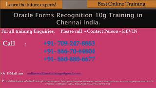 oracle forms recognition 10g