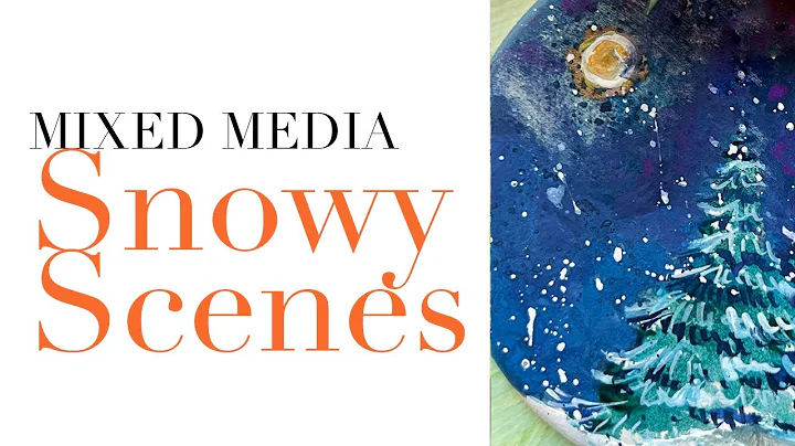 Watercolor Wintery Scenes and Trees: Step by Step