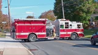Akron Volunteer Fire Company Engine 12-2 responding to Ephrata Borough for a building. 10/31/2024
