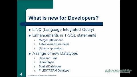 Sql Server 2008 New Features