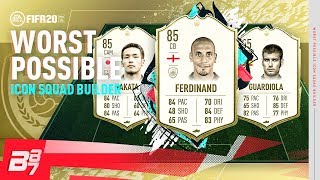 WORST POSSIBLE ICON TEAM w/ 85 FERDINAND! & 85 ESSIEN | FIFA 20 ULTIMATE TEAM