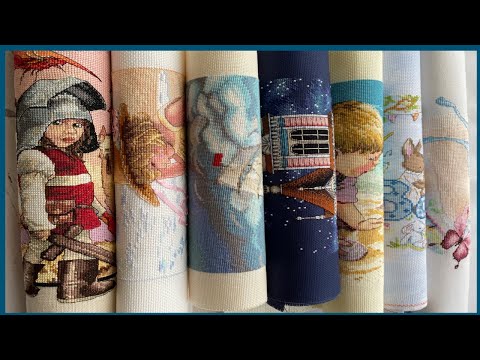 87. Мой рулон вышитых работ за 7лет!!!!