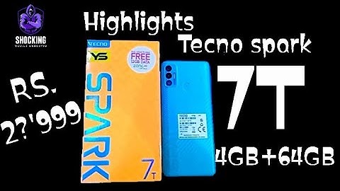 Highlights Tecno spark 7t full video out tomorrow (SHOCKING MOBILE UNBOXING)