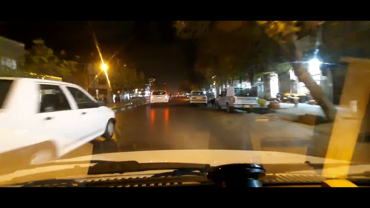 CITY TOUR .NIGHT DRIVE IN MASHHAD 2025. (NORTH MOSLEM BLVD - BOTHSIDE).